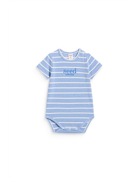 LOGO STRIPE BODYSUIT