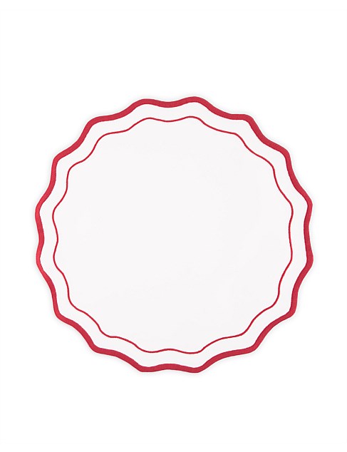 WAVE PLACEMAT 41CM SET OF 2 PINK