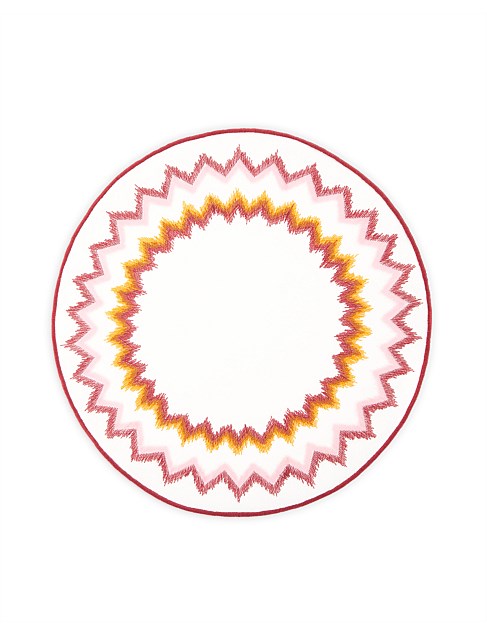 GOA PLACEMAT 41CM SET OF 2 ORANGE/ PINK