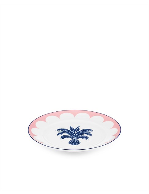 JAIPUR DESSERT PLATE 21CM SET OF 2 PINK/BLUE