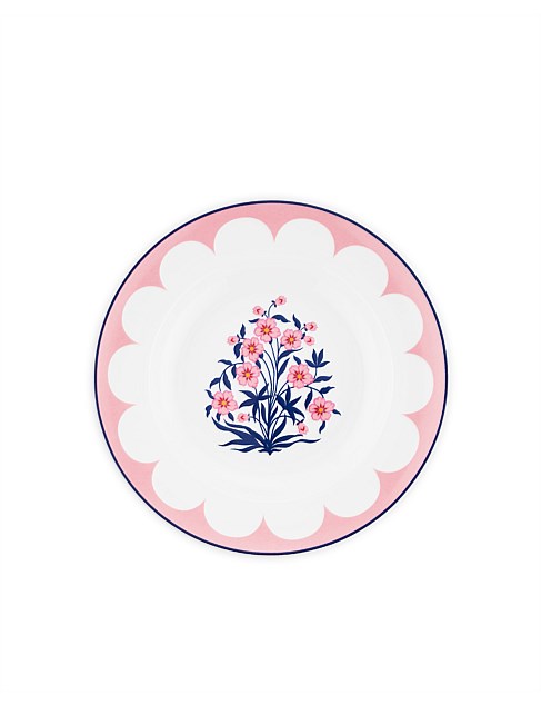 JAIPUR SOUP PLATE 23CM SET OF 2 PINK/BLUE