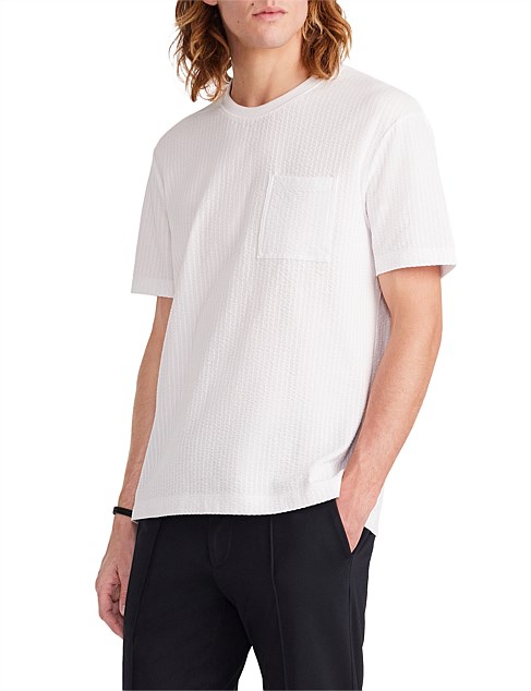 SEERSUCKER RELAXED FIT T-SHIRT