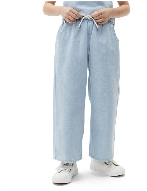 DENIM PULL ON PANT