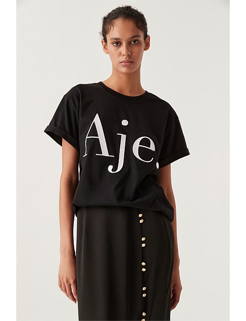 Alice Embroidered Logo Tee