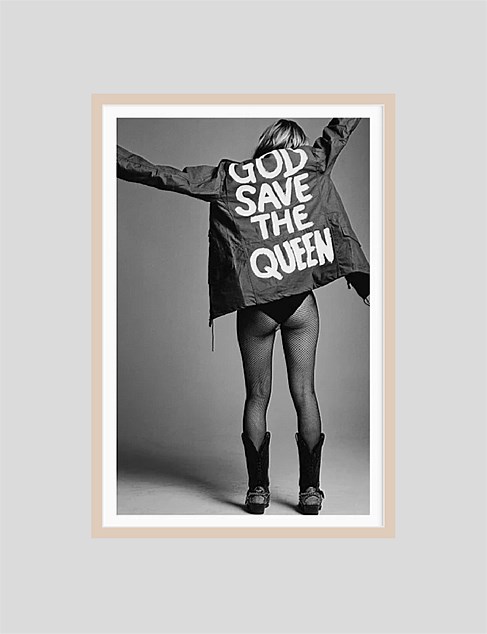 God Save The Queen 50 x 70 Framed Print