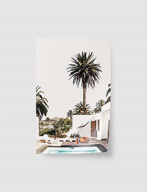 Palm Vacation A4 Unframed Print