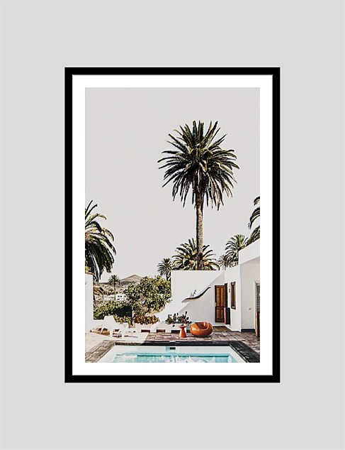 Palm Vacation 90 x 60 Framed Print