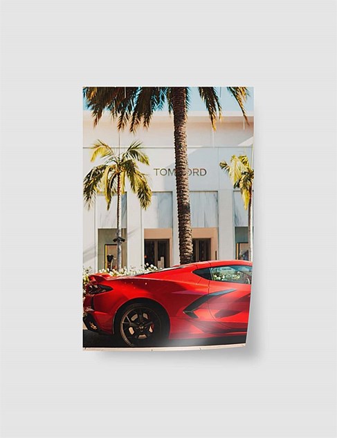 Corvette on Rodeo Drive A3 Unframed Print