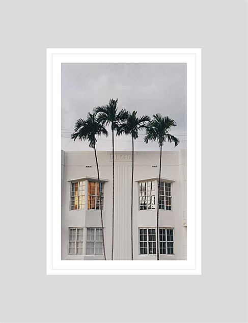 Miami Shops 120 x 80 Framed Print