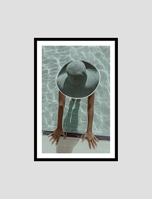 Pool Day A4 Framed Print