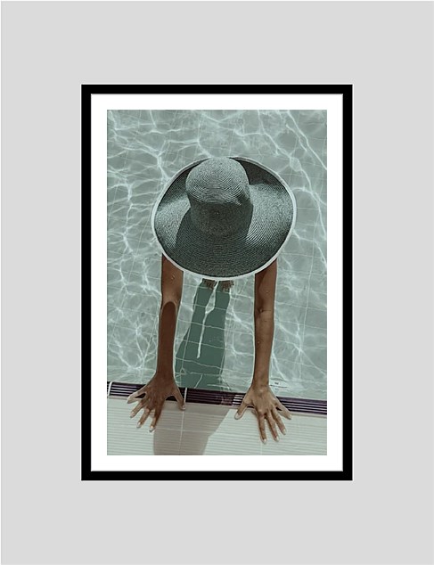 Pool Day 50 x 70 Framed Print