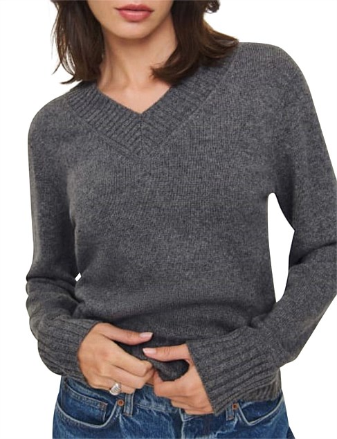 Dulce Cashmere V-Neck Sweater