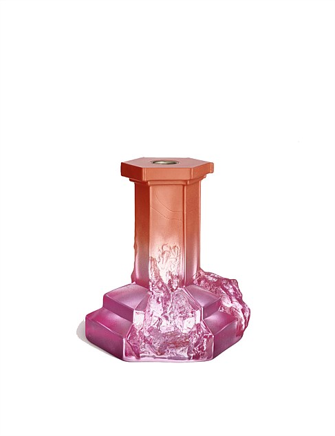 ROCKY BAROQUE CANDLESTICK SPICY ROSE 175MM