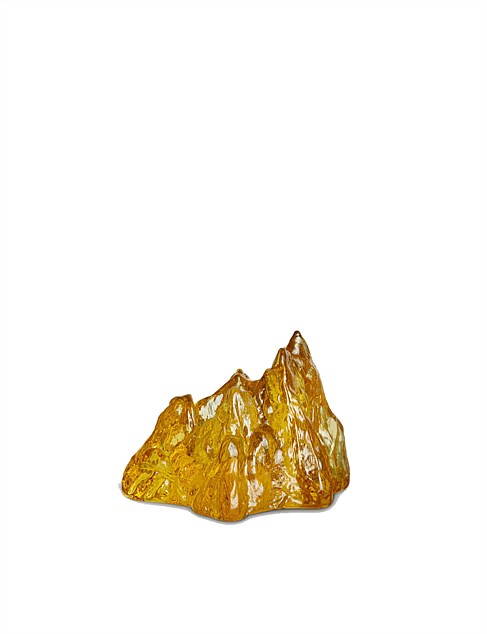 THE ROCK VOTIVE YELLOW 91MM