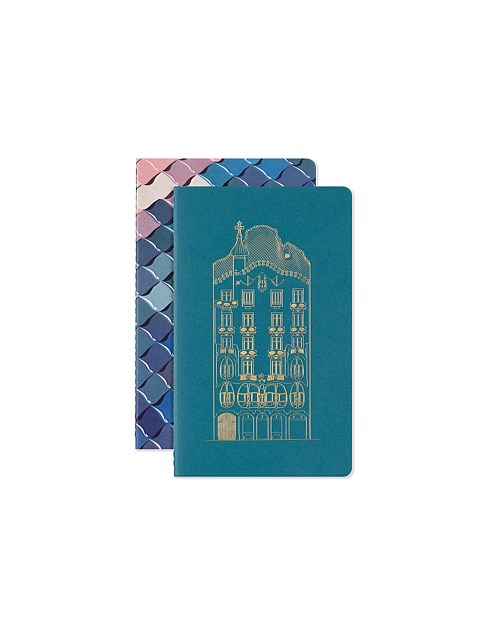 Antoni Gaudi Casa Batllo Collection Cahier Set of 2