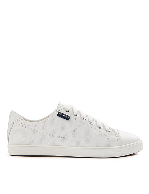 NAT III WHITE PUNCHED SNEAKER