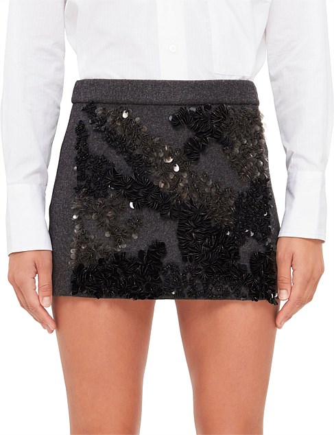 EMBELLISHED MINI SKIRT