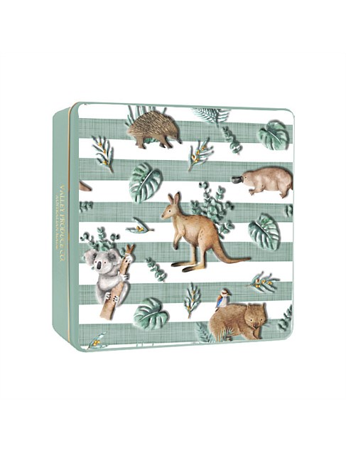 VPC Butter Shortbread Tin - Aus Animals (Green) 180g