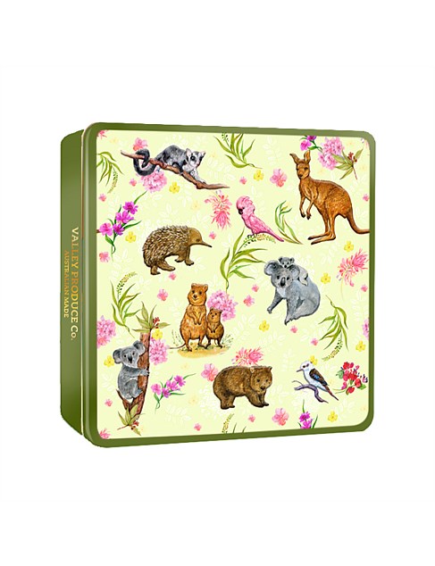 VPC Butter Shortbread Tin - Aus Animals (Yellow) 180g