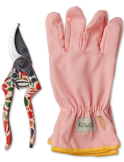 Kip & Co x Stephanie Alexander Secateurs and Gloves Set