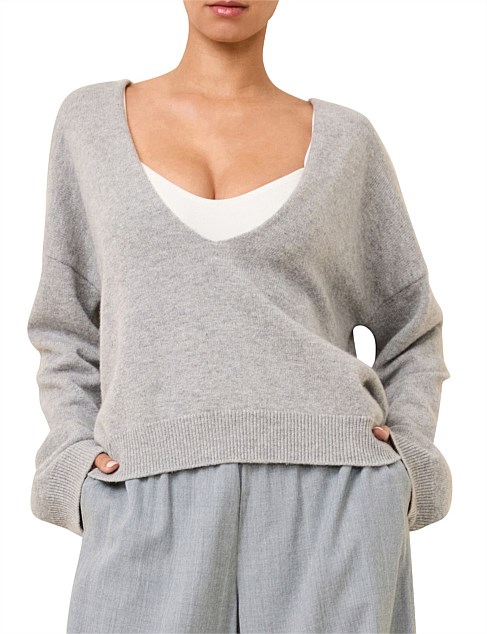 THE LOWELL TOP - HEATHER GREY