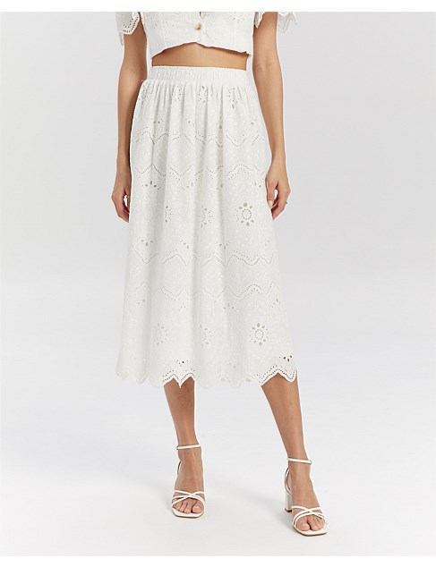 Yas Freja High Waist Midi Skirt