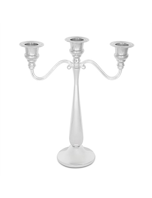 CANDELABRA, LRG 26CM H SILVER PLATED