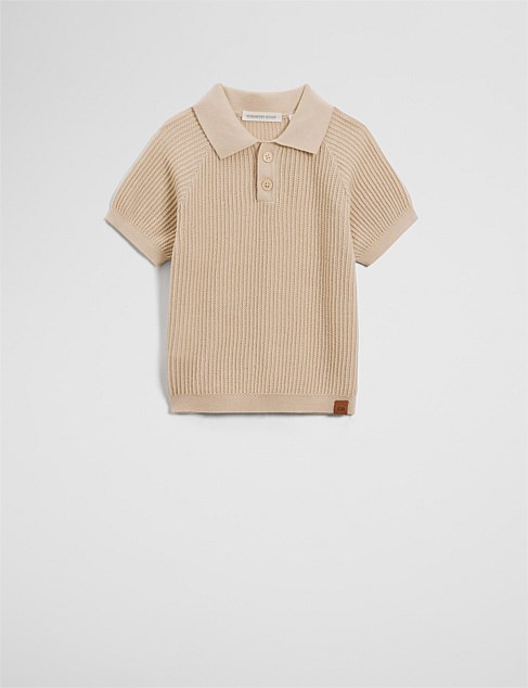 Organically Grown Cotton Knit Polo