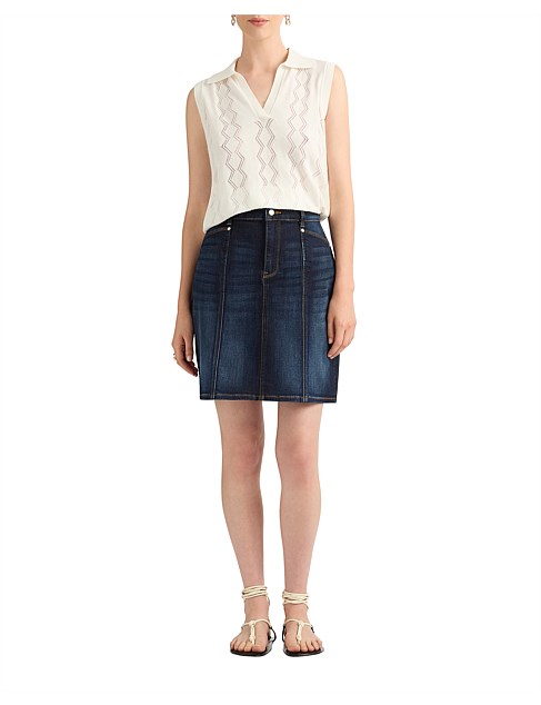 HARPER DENIM MINI SKIRT