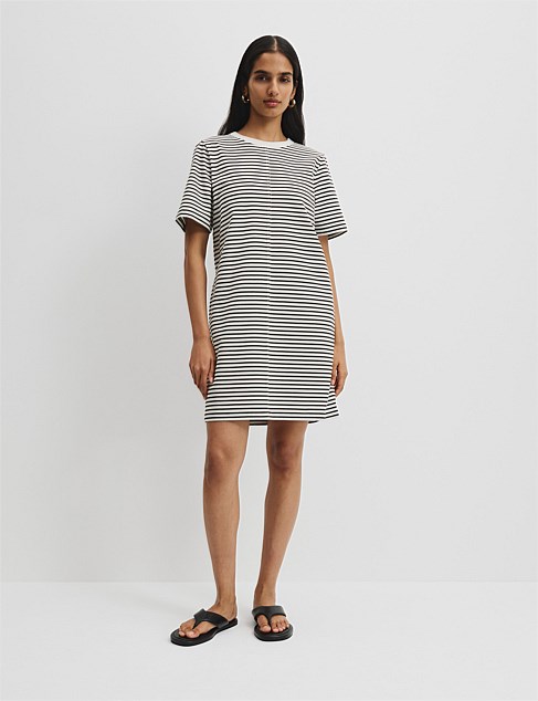 Australian Cotton Stripe T-Shirt Dress