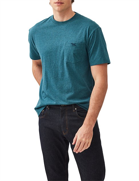 GUNN ORIGINAL FIT TEE - DARK CYAN