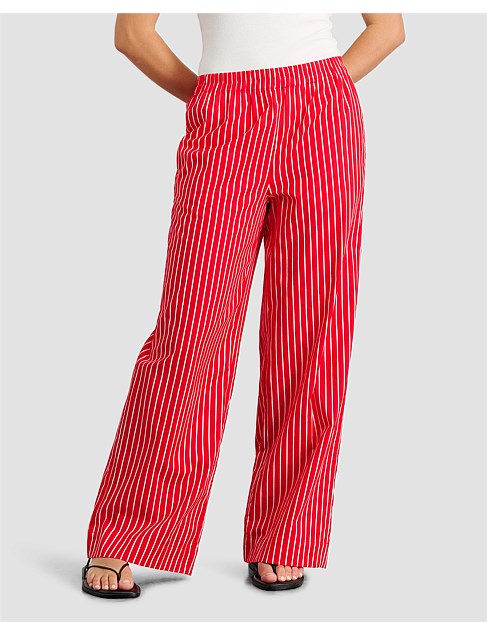 COTTON STRIPE PANT