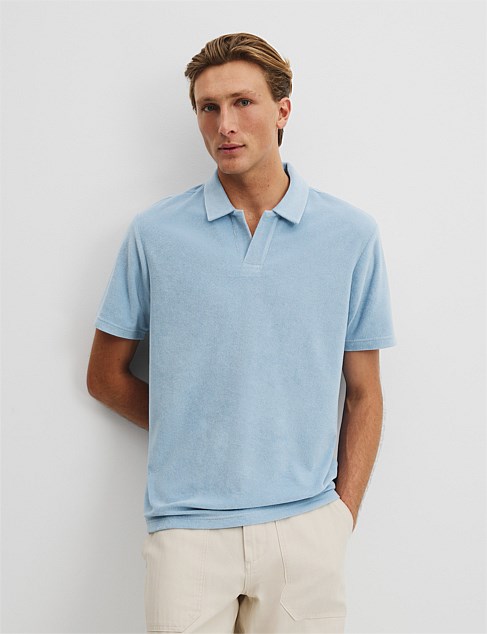 Australian Cotton Blend Terry Polo