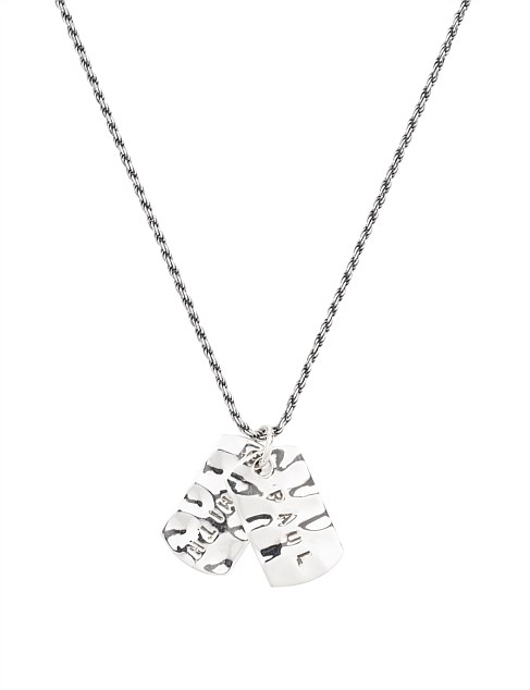 PAUL SMITH DOG TAGS NECKLACE