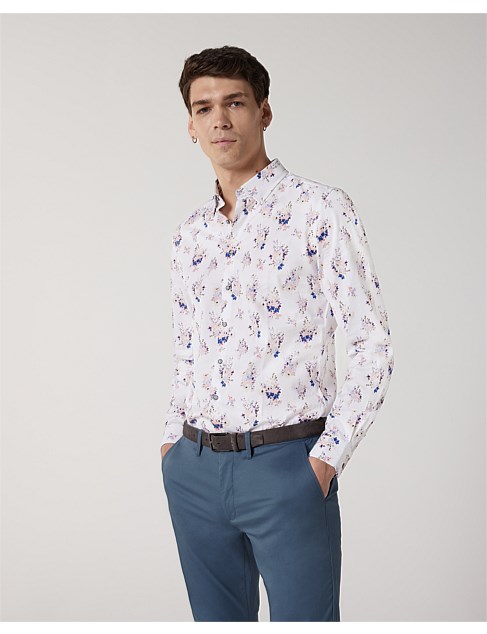 Floral Print Long Sleeve Shirt