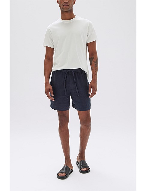 Tide Linen Shorts True Navy