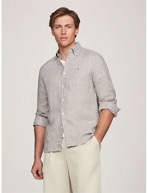 Premium Linen Gingham Shirt