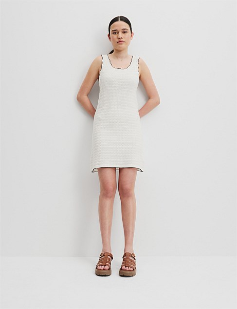 Teen Organically Grown Cotton Textured Knit Dress