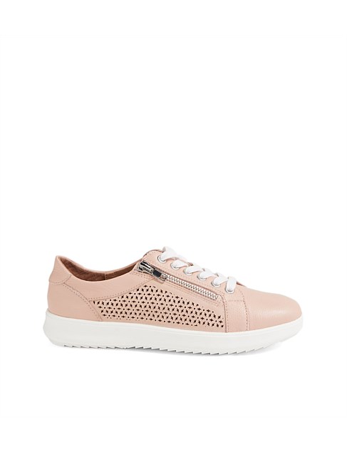 Zatin Blush Leather Sneakers