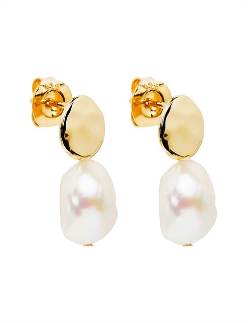 RENAISSANCE DROP EARRINGS W PEARL