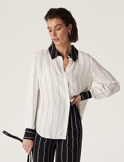 ALLEGRA STRIPE BLOUSE