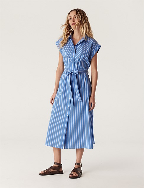 FELICITY STRIPE POPLIN DRESS