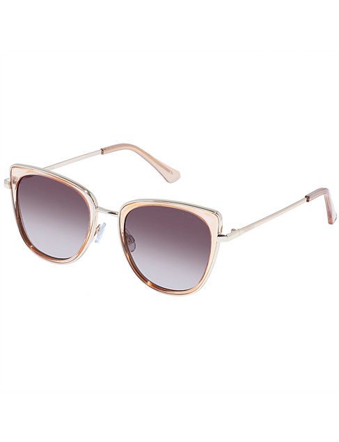 WHITNEY GOLD CAT-EYE SUNGLASSES