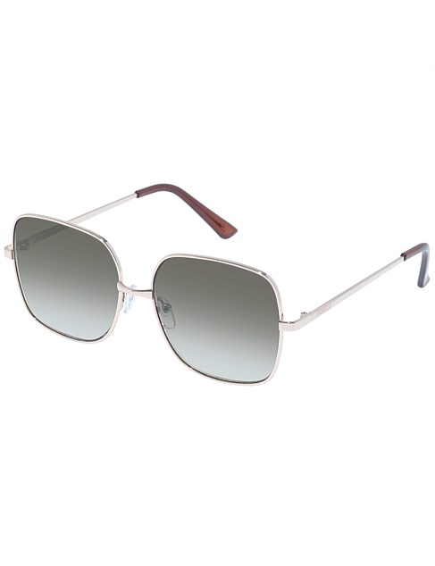 BRIANNA GOLD SQUARE SUNGLASSES