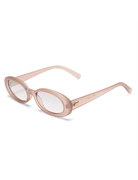 OUTTA LOVE CLEAR OVAL SUNGLASSES