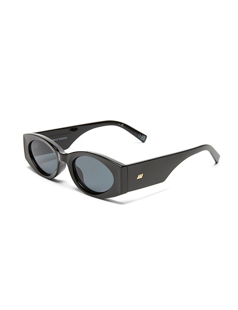 MERMAIDEN BLACK OVAL SUNGLASSES