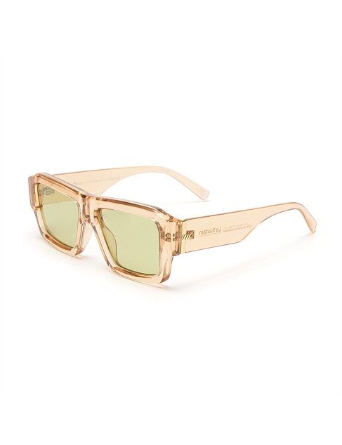 POLYGRAPH NEUTRAL RECTANGLE SUNGLASSES