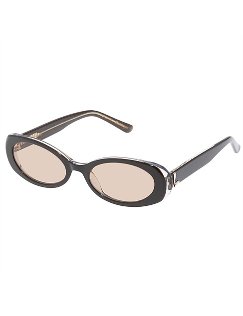 THE MORGAN BROWN OVAL SUNGLASSES