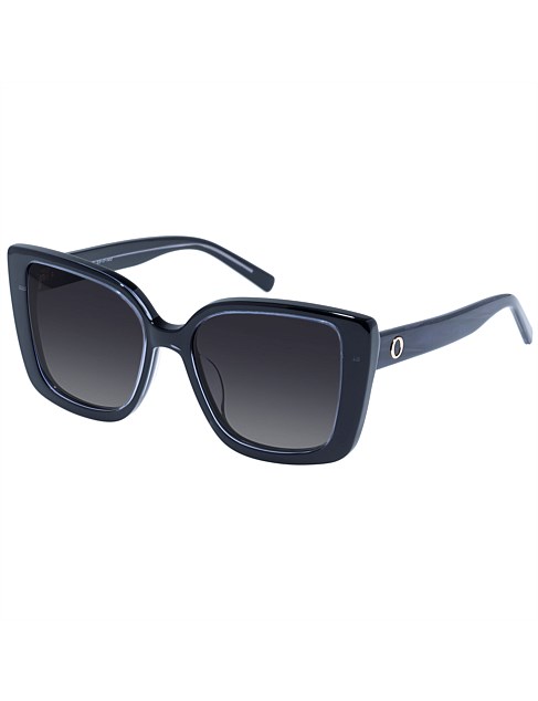 WINONA BLACK CAT-EYE SUNGLASSES