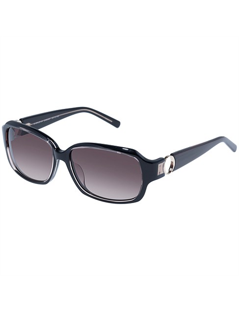 EVERLEIGH BLACK WRAP SUNGLASSES